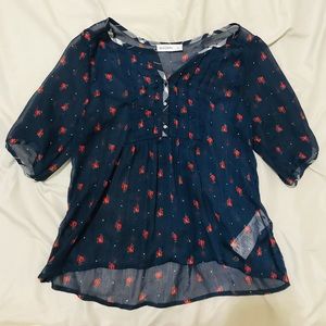 Abercrombie Kids Sheer Floral Blouse/Coverup